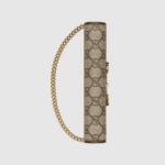 sans-serif; font-size: 16px; background-color: #ffffff;">The chain wallet in GG Supreme canvas and leather is introduced as part of the Gucci Horsebit 1955 accessories collection