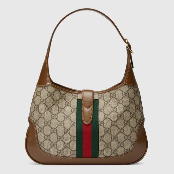 the recognizable shape is presented in GG Supreme canvas and enhanced with an additional