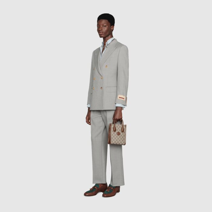 Beige and ebony GG Supreme canvas