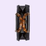 the Gucci Diana continues to combine recognizable elements of the House with the bamboo handles and Double G hardware. Crafted from black leather