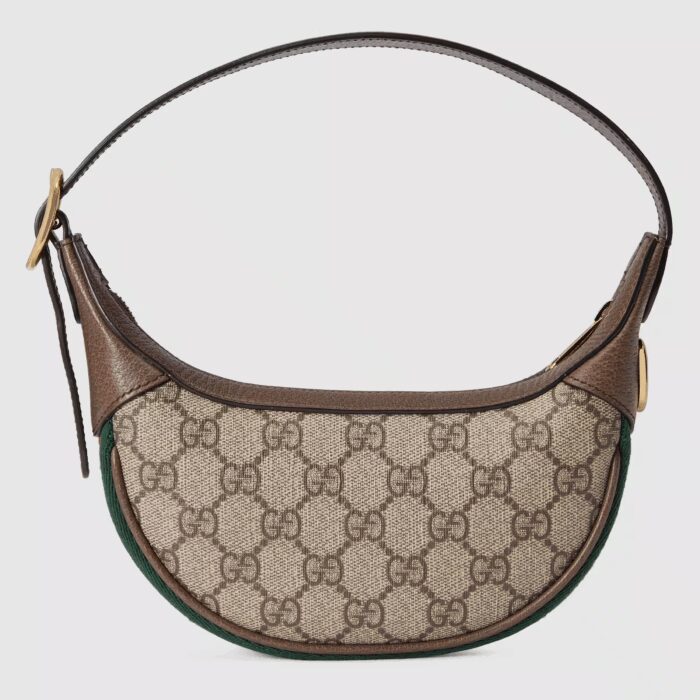 sans-serif; font-size: 12px; vertical-align: baseline; color: #4b4b4b; background-color: #ffffff;">The world of Ophidia is enriched with the introduction of a crescent shaped mini bag. Crafted from the House's monogram canvas