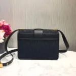 this bag is the perfect size for all your essentials.The 30 Montaigne flap bag showcases the iconic blue Dior Oblique jacquard canvas and features a stylish CD clasp. The jewelry details in gold-tone metal add a touch of luxury to the overall design.Crafted with attention to detail