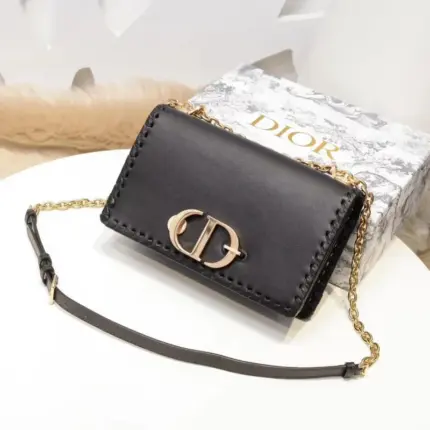 Introducing the stunning Christian Dior 30 Montaigne Calfskin Flap Chain Bag M9220