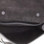 crafted from black calfskin leather