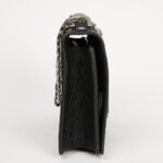 sans-serif">Beautiful Dior bag from the J'Adior collection. It is made of lambskin leather with a crumpled effect. The trimmings are in silvery metal. The links of the chain are all signed CDs and they can be worn single or double. It is lined in black suede