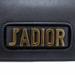 Calfskin J'Adior Chain Flap Bag Black