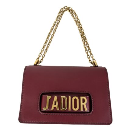 sans-serif; font-size: 16px; white-space: pre-wrap;">“J'adior” leather bag in burgundy/garnet leather. Suede interior. With golden fittings. In perfect condition