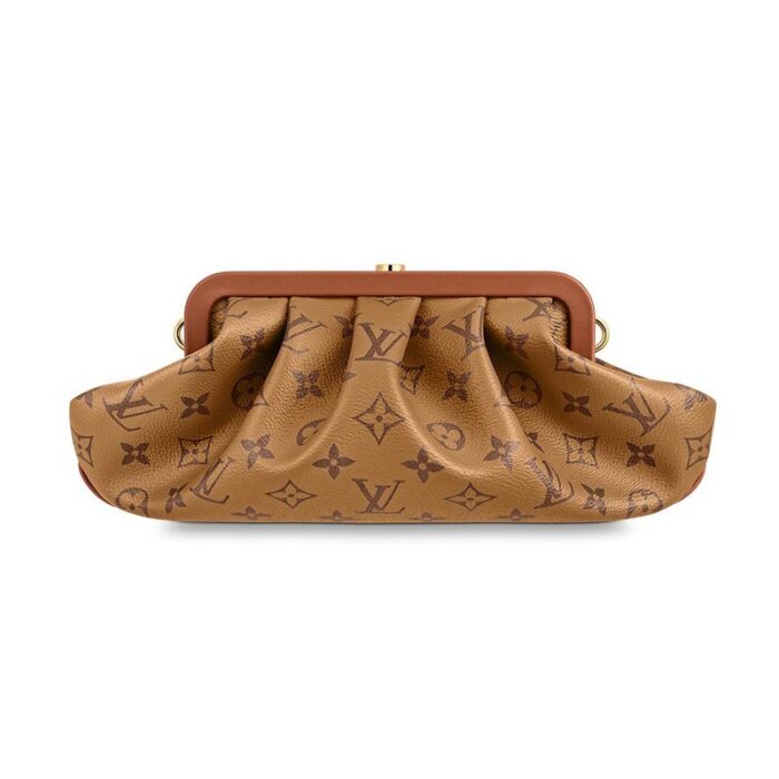 the vintage-inspired Boursicot pouch makes a unique statement. Crafted in the House’s signature Monogram canvas