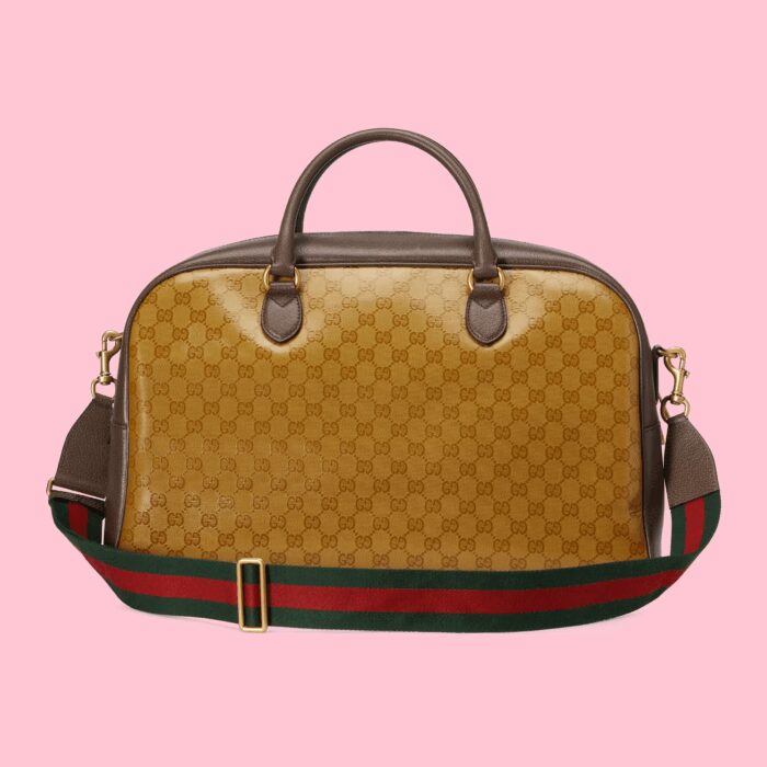 and the GG monogram combines with the trefoil. Pulling inspiration from the Creative Director’s memories of the '80s and '90s