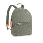 This Backpack PM model is made from Monogram Titanium coated canvas
