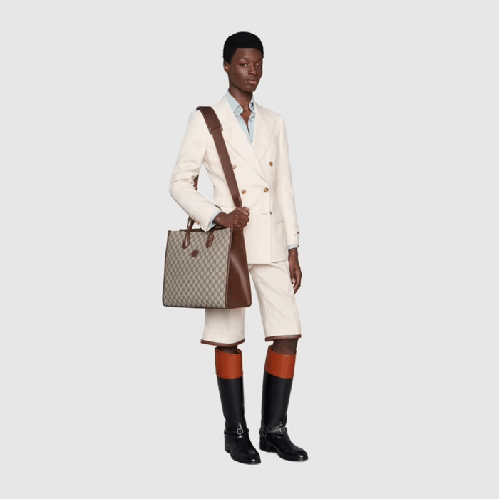 the style is crafted from monogram canvas.