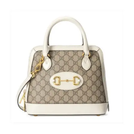 Introducing the stunning Gucci 1955 Horsebit GG Supreme Small Top Handle Bag 621220