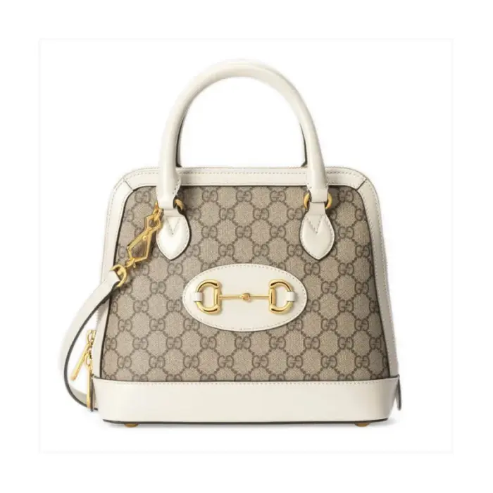 Introducing the stunning Gucci 1955 Horsebit GG Supreme Small Top Handle Bag 621220