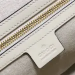 you will find both a zipper pocket and open pockets to keep your belongings organized. The bag comes with leather top handles