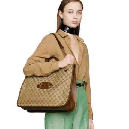 Introducing the Gucci 1955 Horsebit Large Tote Bag 623695