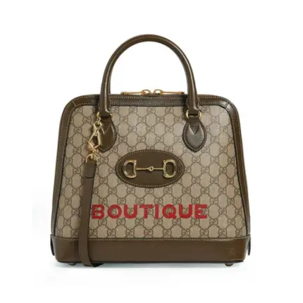 Introducing the stunning Gucci 1955 Horsebit Medium Top Handle Bag 602206 in a version. This exquisite bag measures 30 x 26 x 11 cm