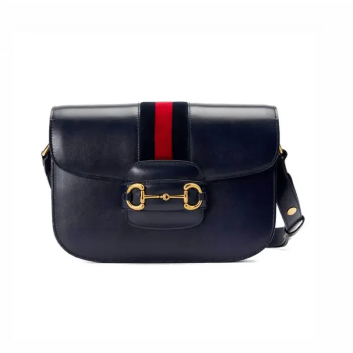 The Gucci 1955 Horsebit Shoulder Bag 602204 in Blue is a of an iconic design from Gucci’s archives. Measuring 9.8 inches in width