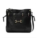Introducing the exquisite Gucci 1955 Horsebit Tanned Leather Messenger Bag 602089. This stunning bag is crafted with meticulous attention to detail