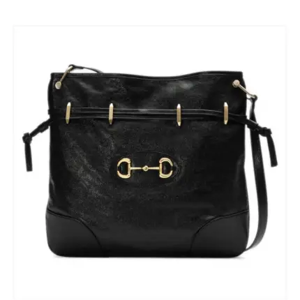 Introducing the exquisite Gucci 1955 Horsebit Tanned Leather Messenger Bag 602089. This stunning bag is crafted with meticulous attention to detail