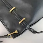 enhancing the bag’s charm and sophistication.Crafted from premium black soft metal-free tanned leather