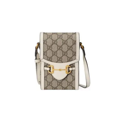 <p>Introducing the Gucci Gg Supreme Horsebit 1955 Mini Bag 625615