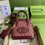 this bag exudes luxury and sophistication.The striking burgundy color adds a touch of boldness to any outfit. It serves as a statement piece that complements a wide range of styles. Whether you prefer a shoulder bag or a crossbody option