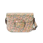 Introducing the stunning Gucci Horsebit 1955 Liberty London Bag 602204 in a size of 9.8 W x 7 H x 3.1 D. This exquisite shoulder bag is part of an exclusive collaboration for the Fall Winter 2020 season