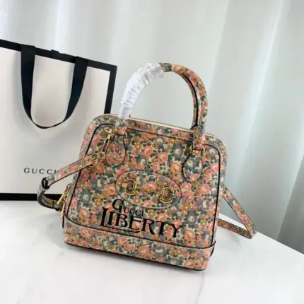 Introducing the stunning Gucci Horsebit 1955 Liberty London Bag 621220