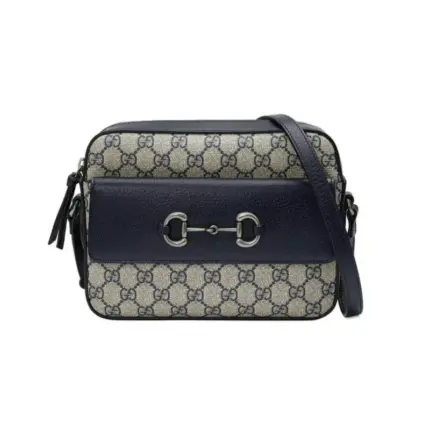 The Gucci Horsebit 1955 Small Bag in Blue 645454 is an exquisite that embodies the iconic design of the House of Gucci. Crafted with precision and attention to detail