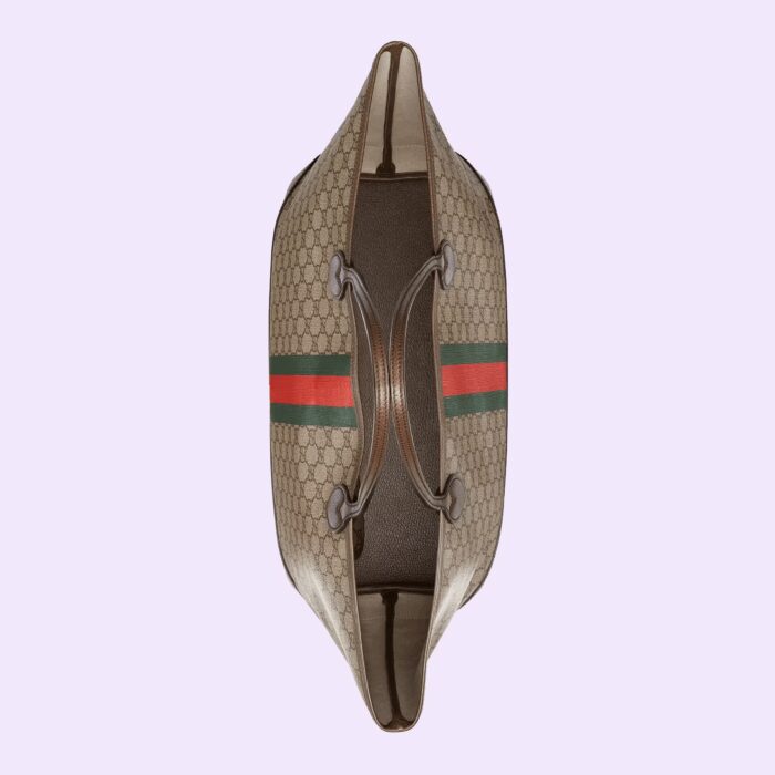 sans-serif; font-size: 12px; vertical-align: baseline; color: #4b4b4b; background-color: #ffffff;">House collections continue the idea that pieces should be timeless and not just in fashion for one season. Guccio Gucci's everlasting monogram continues to enrich new designs with a logo feel. This Ophidia tote bag is presented in classic beige and ebony GG Supreme canvas