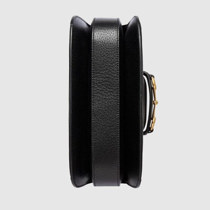 this classic style pays homage to the brand's long history with the recognizable horsebit hardware and the brand's monogram.