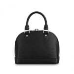 key bell – make this compact bag a timeless classic. Fitted with a removable strap for cross-body wear.Detailed Features23.5 x 17.5 x 11.5 cm(Length x Height x Width)•Epi grained cowhide leather•Smooth cowhide-leather trim•Microfiber lining•Silver-color hardware•Double zip closure•Padlock•Keybell•Inside flat pocket•4 protective metal bottom studs•Strap: Removable