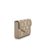embossed with Louis Vuitton's iconic Monogram pattern. The two-tone palette brings added refinement to this elegant and versatile design