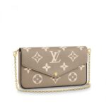 The Félicie Pochette is crafted from supple Monogram Empreinte leather