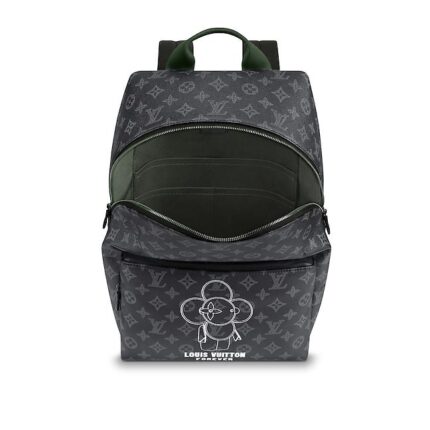 embellished with leather and fabric inlays