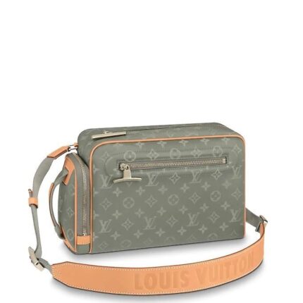 This Camera Bag is made from Monogram Titanium canvas
