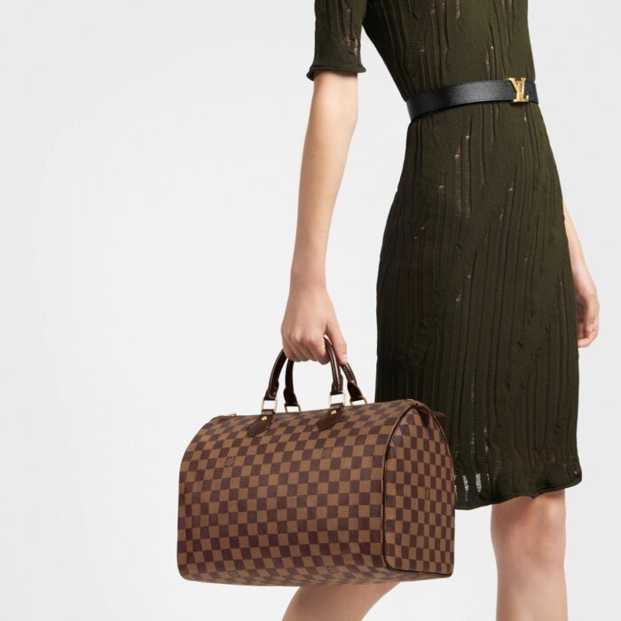 sans-serif; letter-spacing: 0.4px;">Made from elegant Damier Ebene canvas