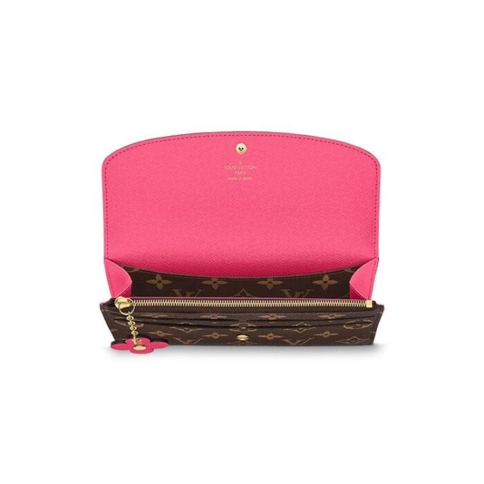 Louis Vuitton's classic Emilie Wallet is given a delicate
