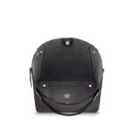 and the tote transforms into a trendy bucket style. Crafted of perforated calf leather
