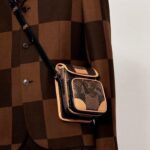 creating a trippy patchwork effect.LV2 by @virgilabloh @nigo LATE JUNE 2020 WAVE 1 NANO AMAZONE MESSENGERDetailed Features13 x 18 x 8 CM(Length x Height x Width)•Brown•Damier & Monogram Canvas•Textile lining•Cowhide-leather trim•Black colored hardware•Adjustable strap•Paste closure•1 external zipped pocket