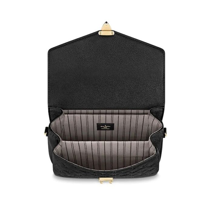 DETAILED FEATURES25.0 x 19.0 x 7.0 cm(length x height x width)•L 9.8 x H 7.5 x W 2.8 inches•Embossed supple-grained calf leather and supple-grained calf leather• Supple-grained calf leather trim•Textile lining•Gold-color metallic pieces•Short handle•Removable