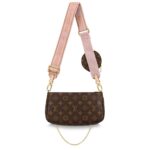 a Mini Pochette Accessoires and a Round Coin Purse. Fashioned from Monogram canvas with a mini Monogram pattern on the sides of the two pochettes