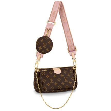 The Multi Pochette Accessoires is a hybrid cross-body bag with multiple pockets and compartments that brings together a Pochette Accessoires