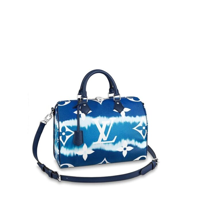 Tie-Dye Monogram canvas brings a beachy feel to the Speedy Bandoulière 30