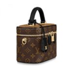 Nicolas Ghesquière has dreamed up a modern-day ode to Louis Vuitton's travel heritage: an update of the Nice vanity kit as a trendy city bag in Monogram and Monogram Reverse canvas. Lightweight