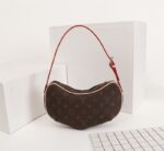 so you can be confident that you’re making a POSITIVELY CONSCIOUS choice for the planet.Detailed Features27 x 13 x 7 cm(Length x Height x Width)•Dark brown/Pink•Leather & Monogram print•Adjustable shoulder strap