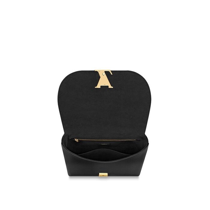 offering a variety of pockets and carry options. Its body-friendly shape is enhanced by its very supple leather