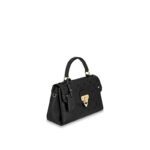 timeless day bag for the active woman.Detailed Features10.83 x 6.69 x 4.53 inches(Length x Height x Width)•Black•Embossed supple grained cowhide leather and supple grained cowhide leather•Supple grained cowhide leather trim•Microfiber lining•Gold-color hardware•Magnetic signature lock•Top handle for hand or elbow carry•Removable