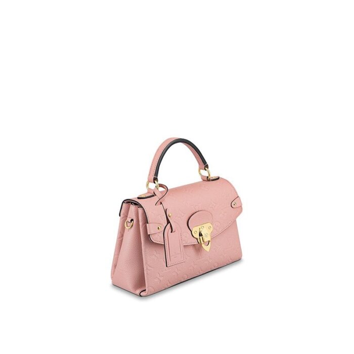 timeless day bag for the active woman.Detailed Features10.83 x 6.69 x 4.53 inches(Length x Height x Width)•Rose Poudré Pink•Embossed supple grained cowhide leather and supple grained cowhide leather•Supple grained cowhide leather trim•Microfiber lining•Gold-color hardware•Magnetic signature lock•Top handle for hand or elbow carry•Removable