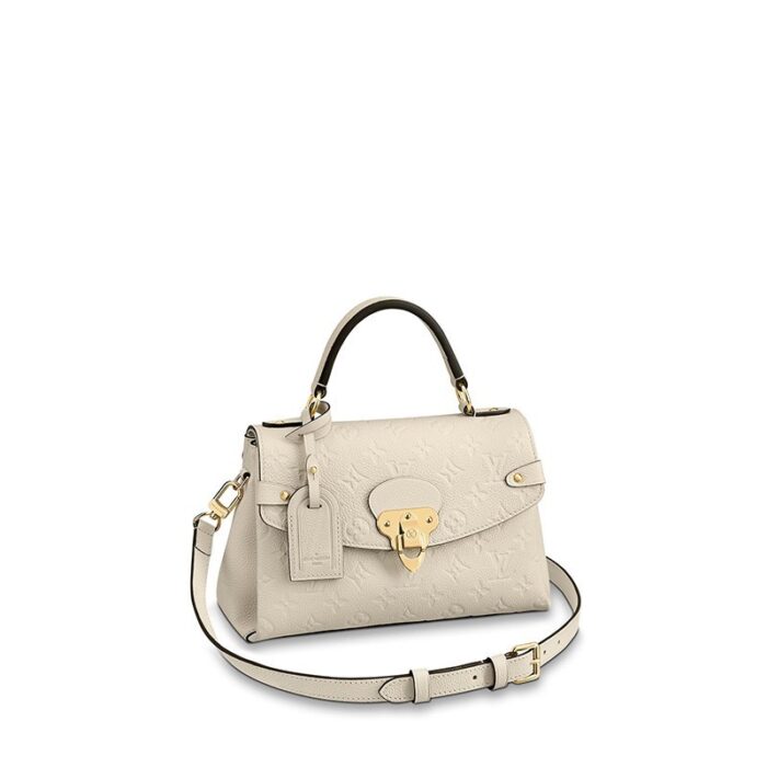 This Georges BB bag offers a sophisticated way to wear Louis Vuitton's most iconic motif: embossed Monogram Empreinte leather is combined with supple grained cowhide. The secure signature clasp is inspired by the locks on the House's historic trunks. Multiple carry options and a spacious double interior make this a practical